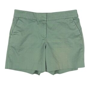LOFT The Riviera Short Women 8 Sage Green Stretch Cotton Tailored Chino